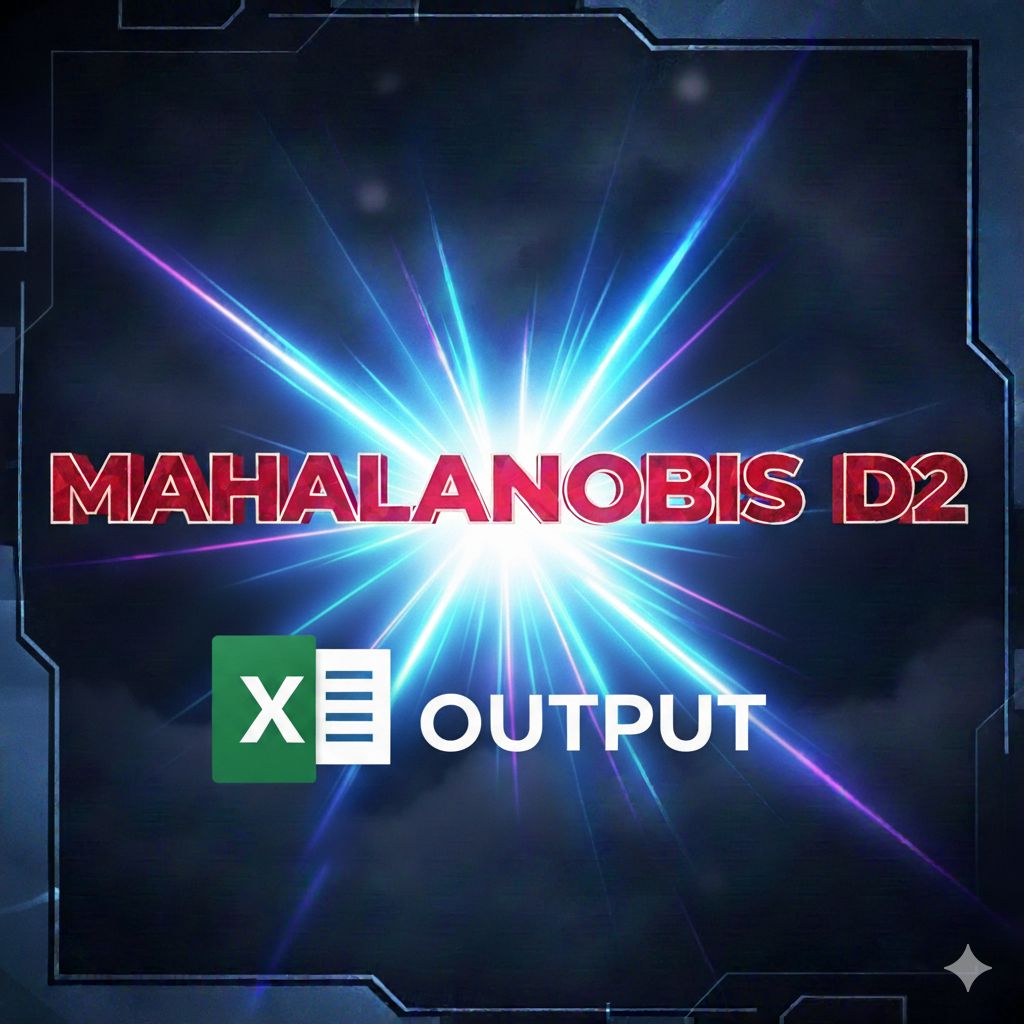 Thumbnail for Mahalanobis D2 Excel Output
